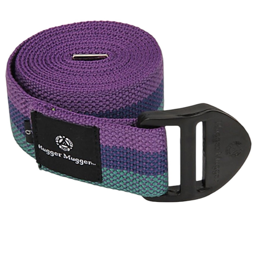 HUGGER MUGGER NEW NWOT Yoga Strap Belt Cinch-Buckle Multi-Color Cotton